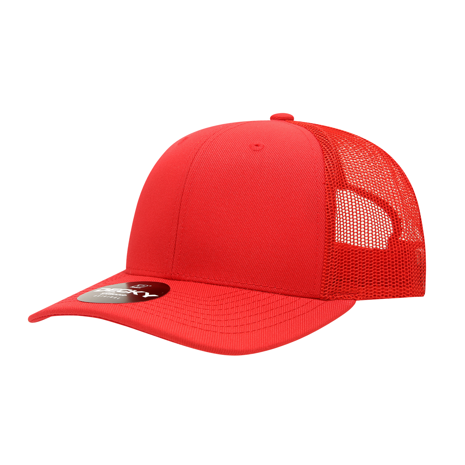 Decky 1053 6 Panel Mid Profile Structured Acrylic/Polyester Trucker