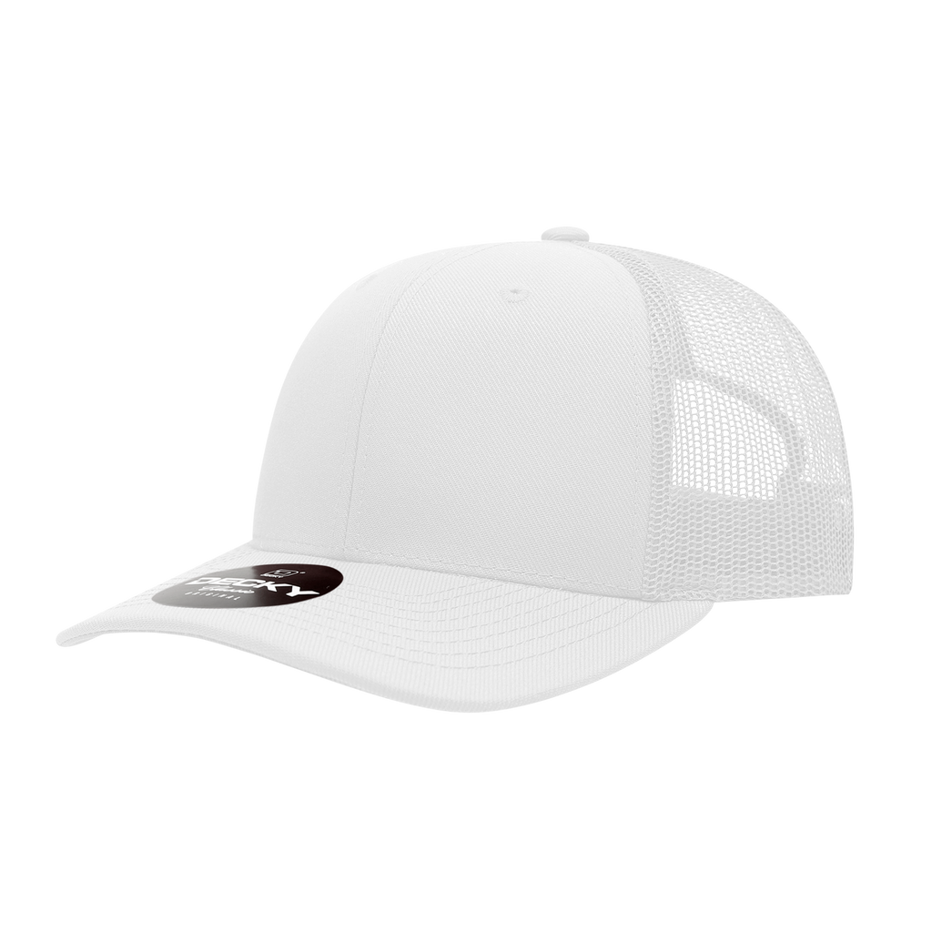 Decky 1053 6 Panel Mid Profile Structured Acrylic/Polyester Trucker