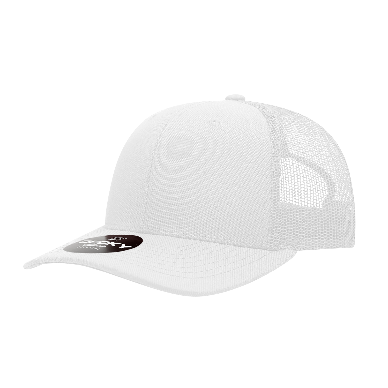 Decky 1053 6 Panel Mid Profile Structured Acrylic/Polyester Trucker