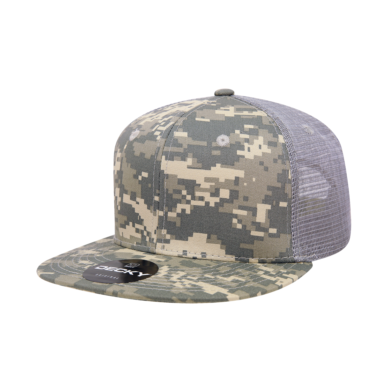 Decky 1055 6 Panel High Profile Structured Camo Trucker