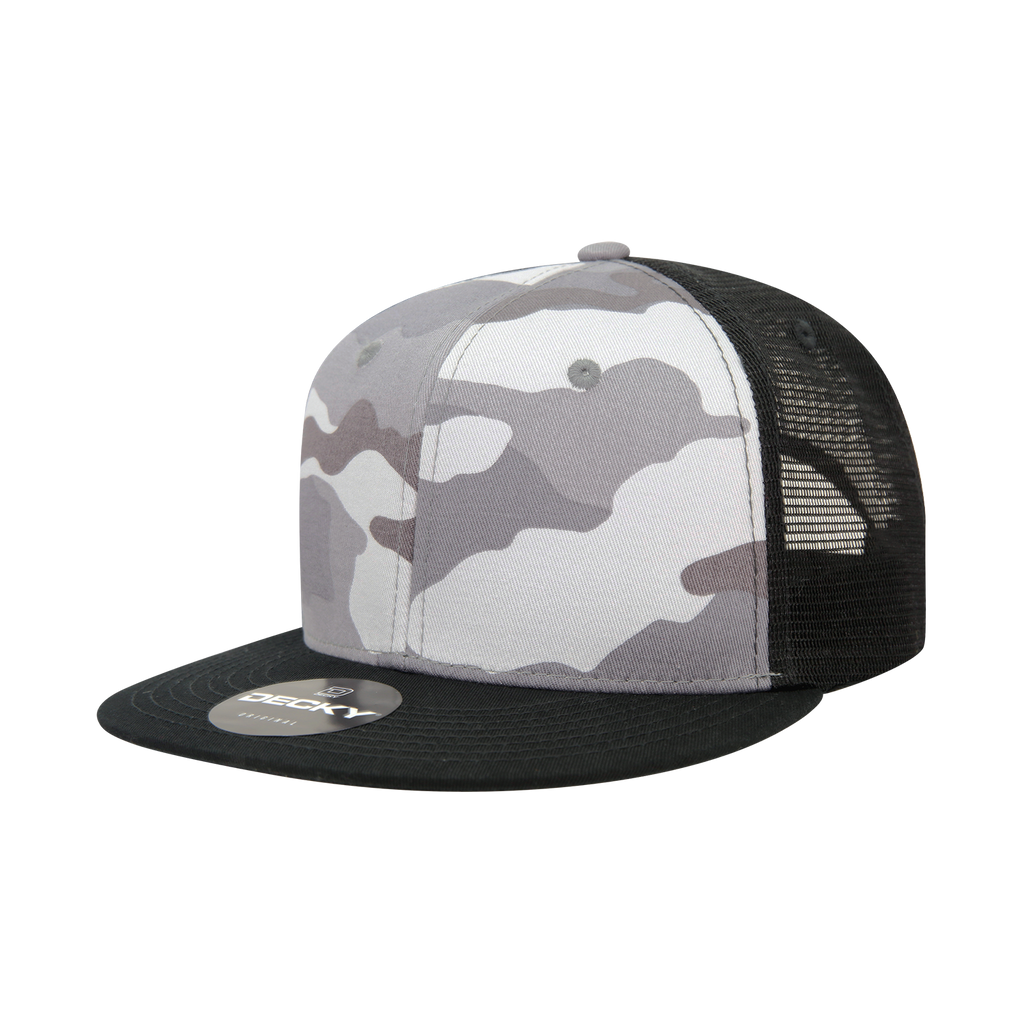 Decky 1055 6 Panel High Profile Structured Camo Trucker