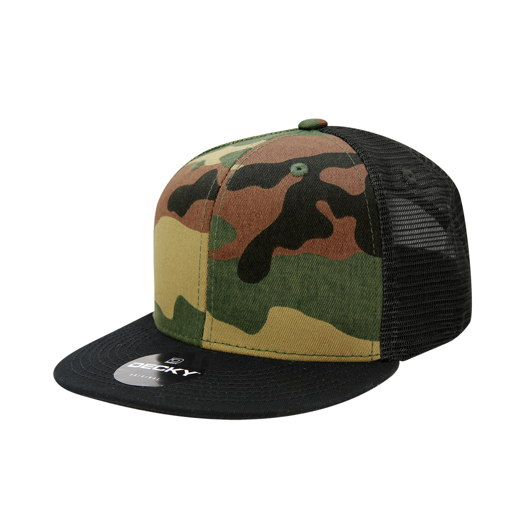 Decky 1055 6 Panel High Profile Structured Camo Trucker
