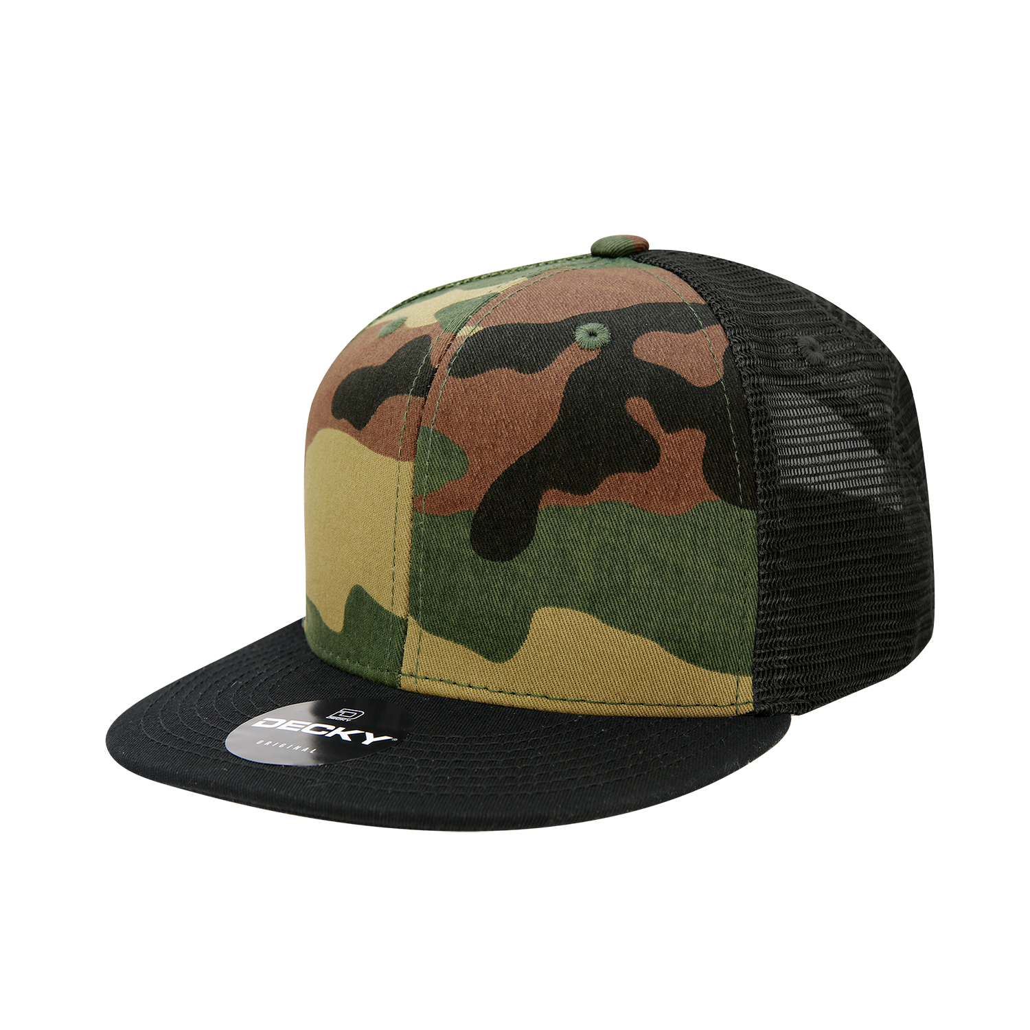 Decky 1055 6 Panel High Profile Structured Camo Trucker