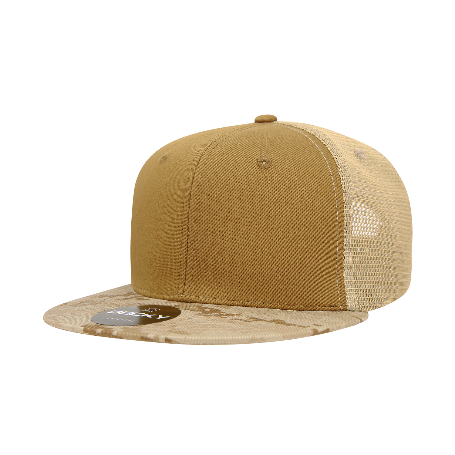 Decky 1055 6 Panel High Profile Structured Camo Trucker