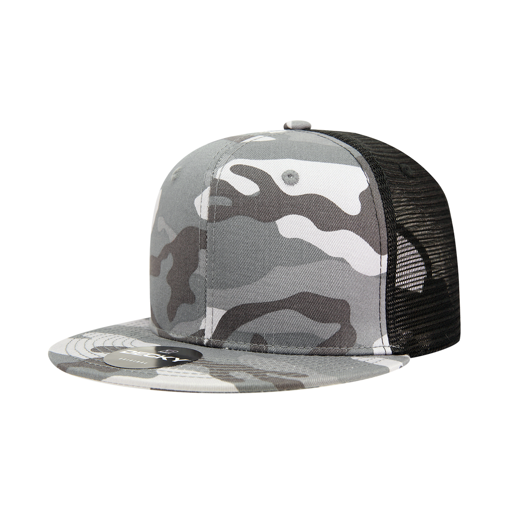 Decky 1055 6 Panel High Profile Structured Camo Trucker