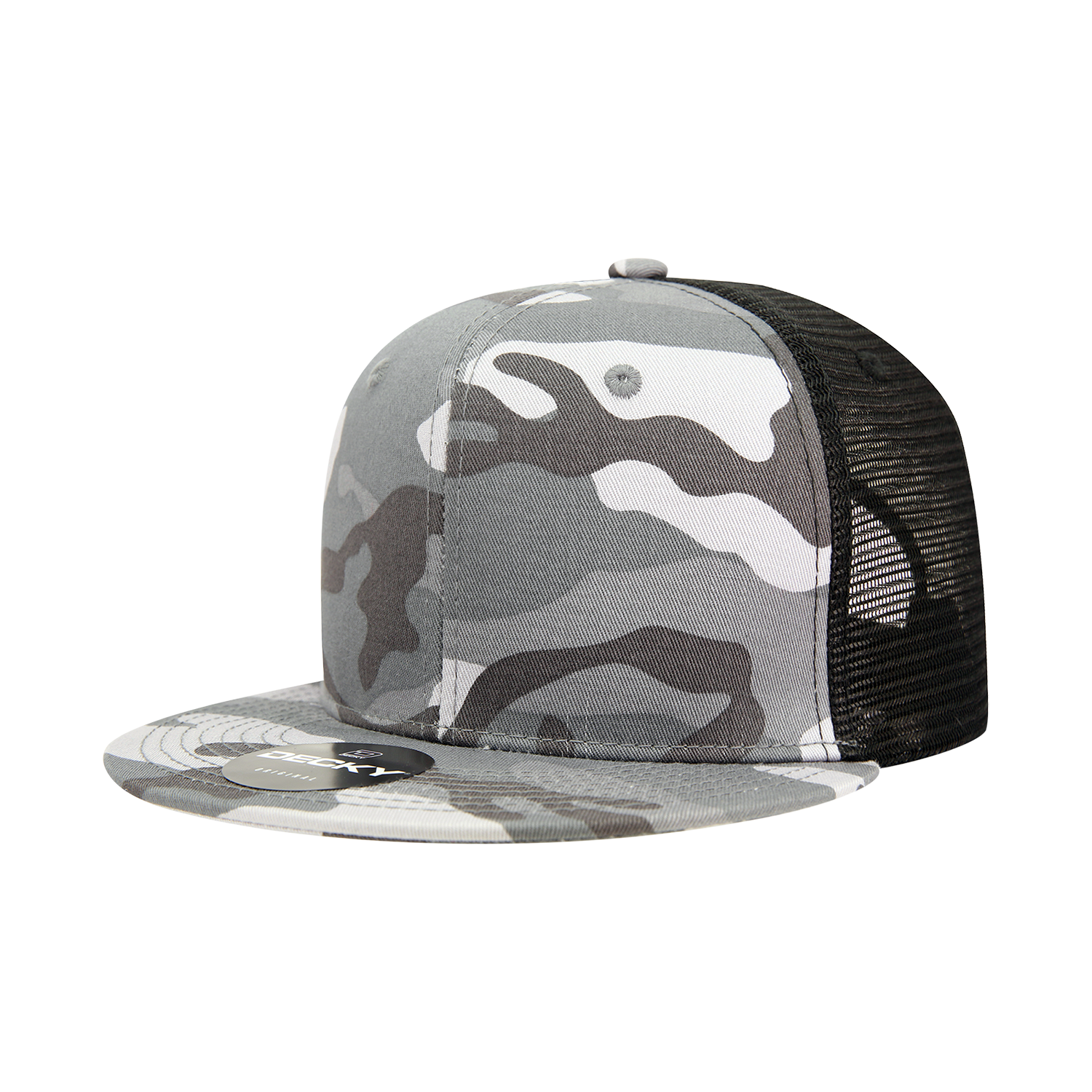 Decky 1055 6 Panel High Profile Structured Camo Trucker