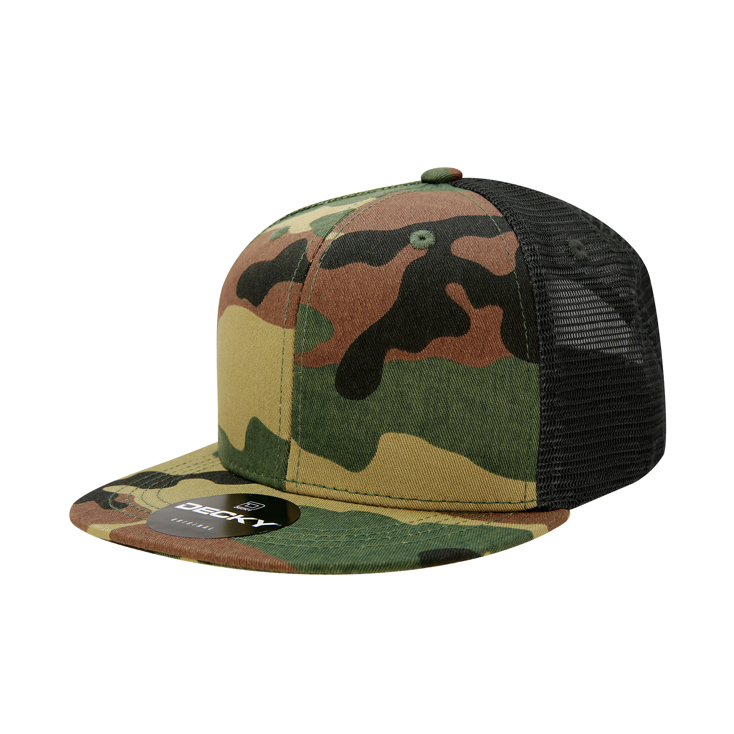 Decky 1055 6 Panel High Profile Structured Camo Trucker