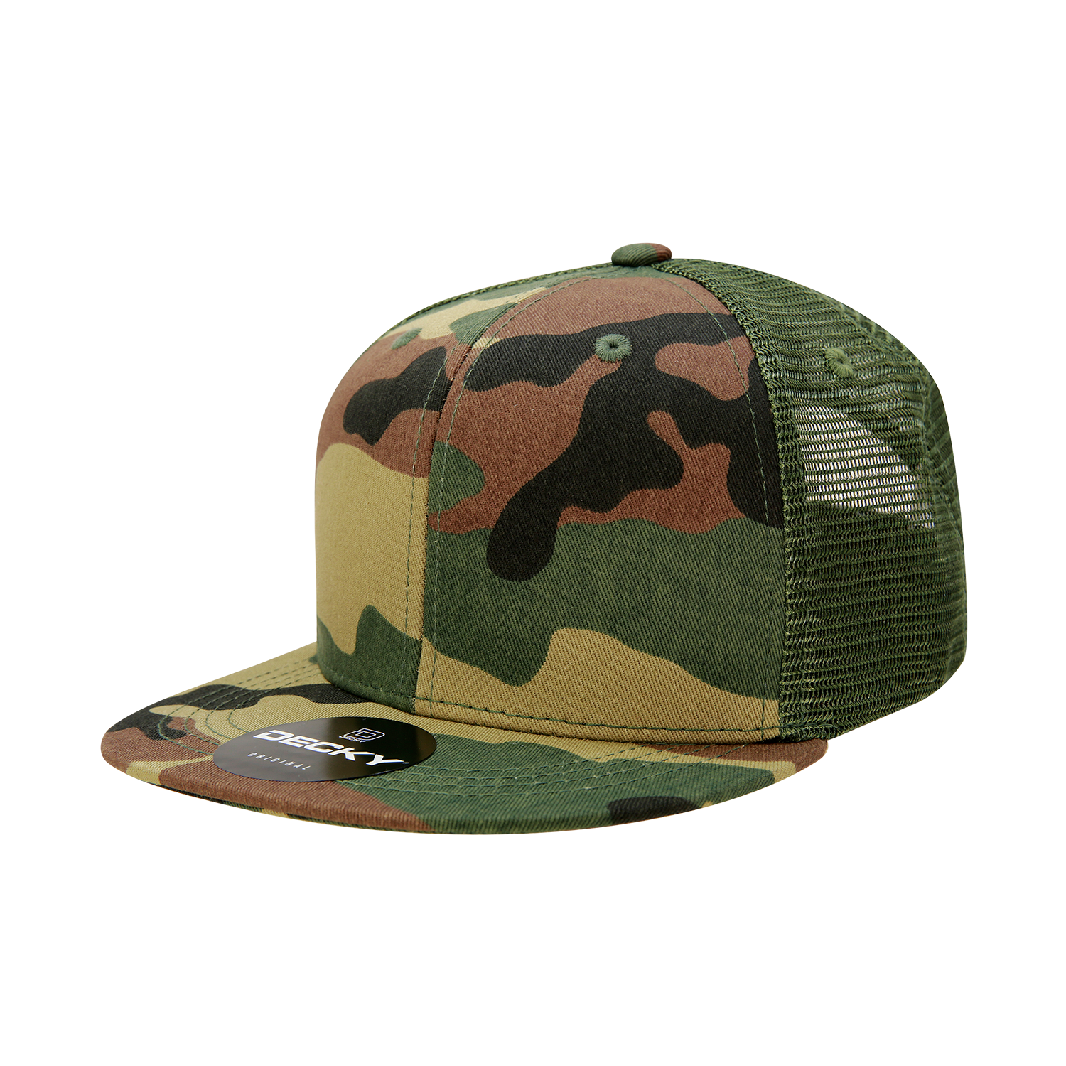 Decky 1055 6 Panel High Profile Structured Camo Trucker
