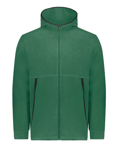 Augusta Sportswear 6858 Unisex Eco Revive™ Polar Fleece Hooded Full-Zip Jacket