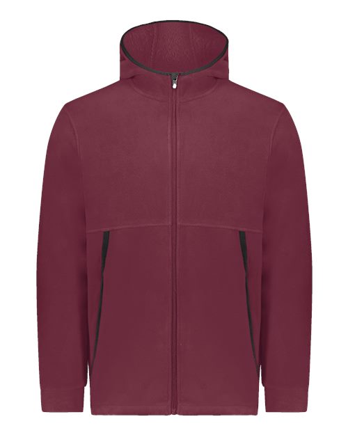 Augusta Sportswear 6858 Unisex Eco Revive™ Polar Fleece Hooded Full-Zip Jacket