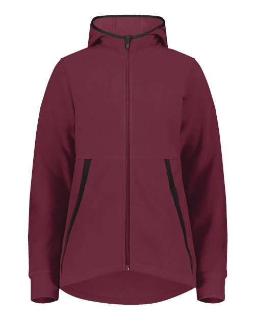 Augusta Sportswear 6860 Women's Eco Revive™ Polar Fleece Hooded Full-Zip Jacket