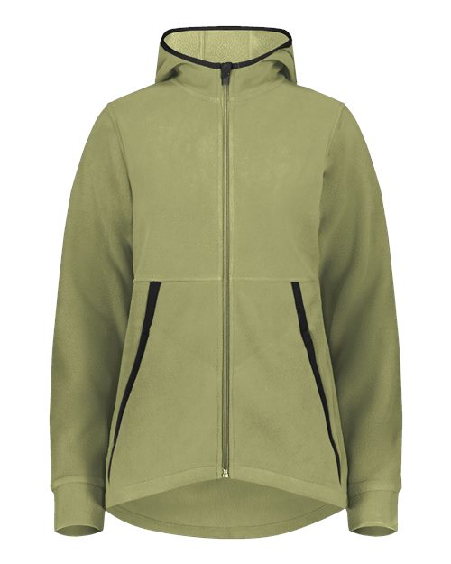 Augusta Sportswear 6860 Women's Eco Revive™ Polar Fleece Hooded Full-Zip Jacket