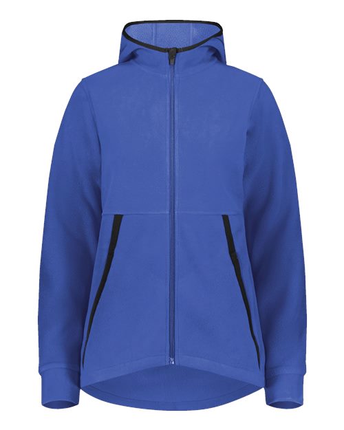 Augusta Sportswear 6860 Women's Eco Revive™ Polar Fleece Hooded Full-Zip Jacket