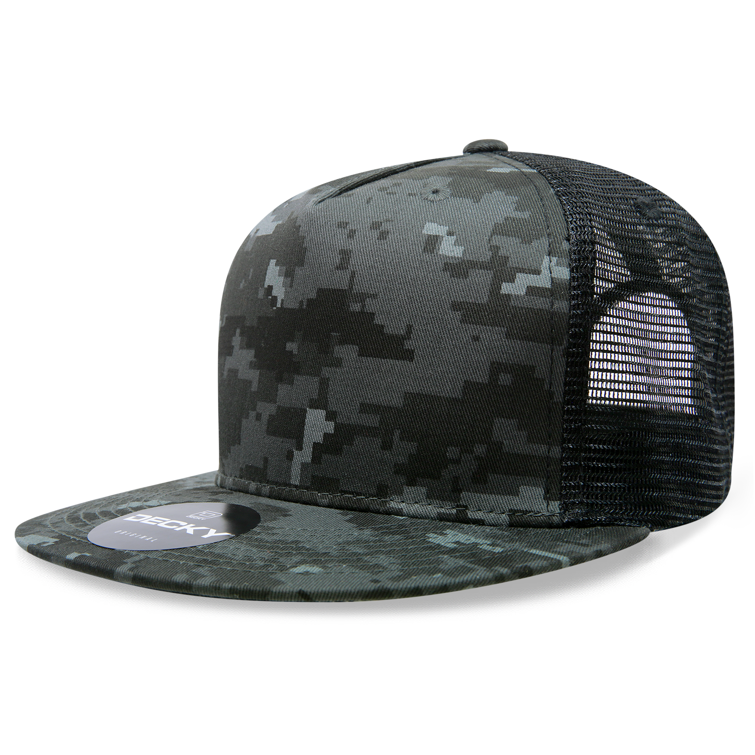 Decky 1063 5 Panel High Profile Structured Cotton/Poly Blend Trucker