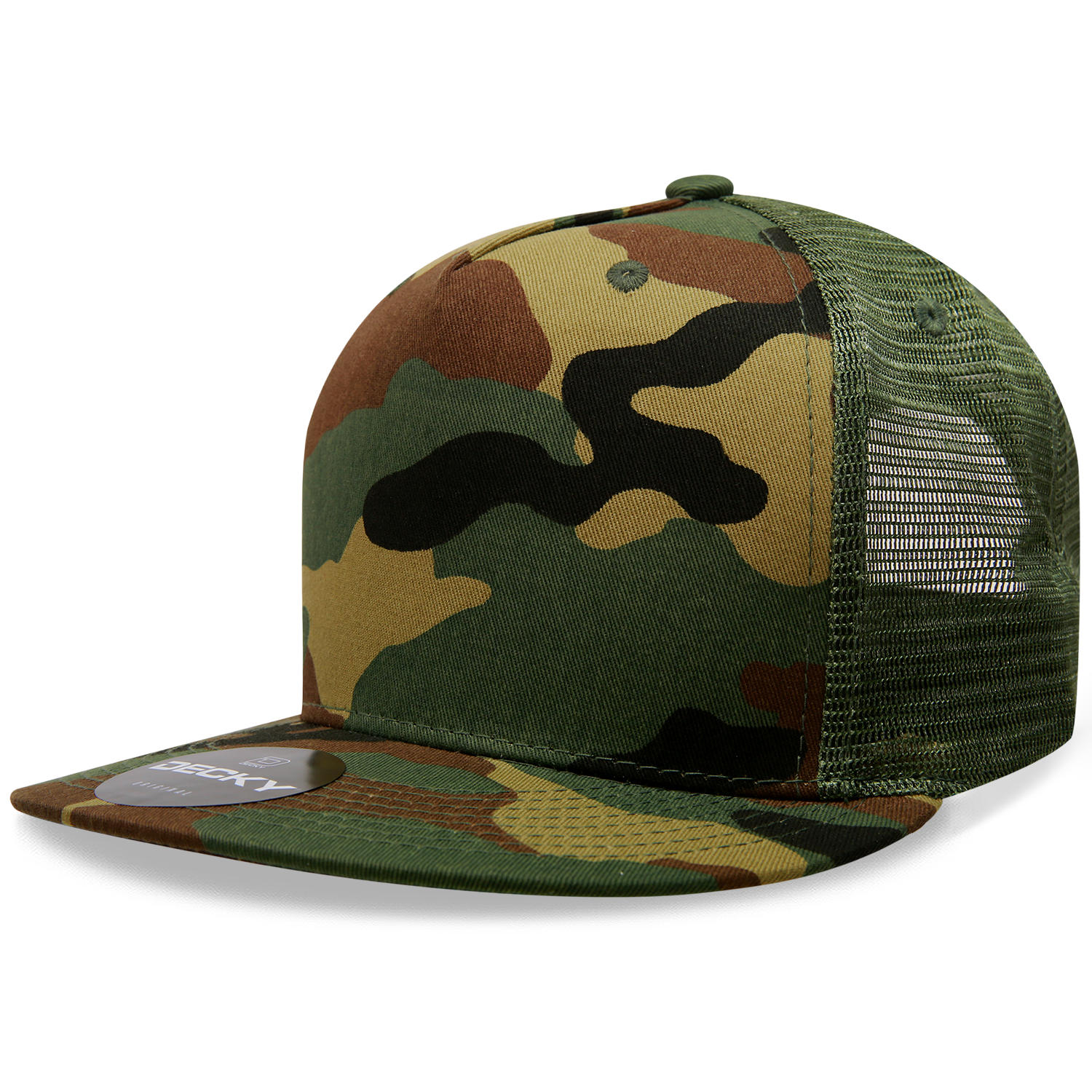 Decky 1063 5 Panel High Profile Structured Cotton/Poly Blend Trucker