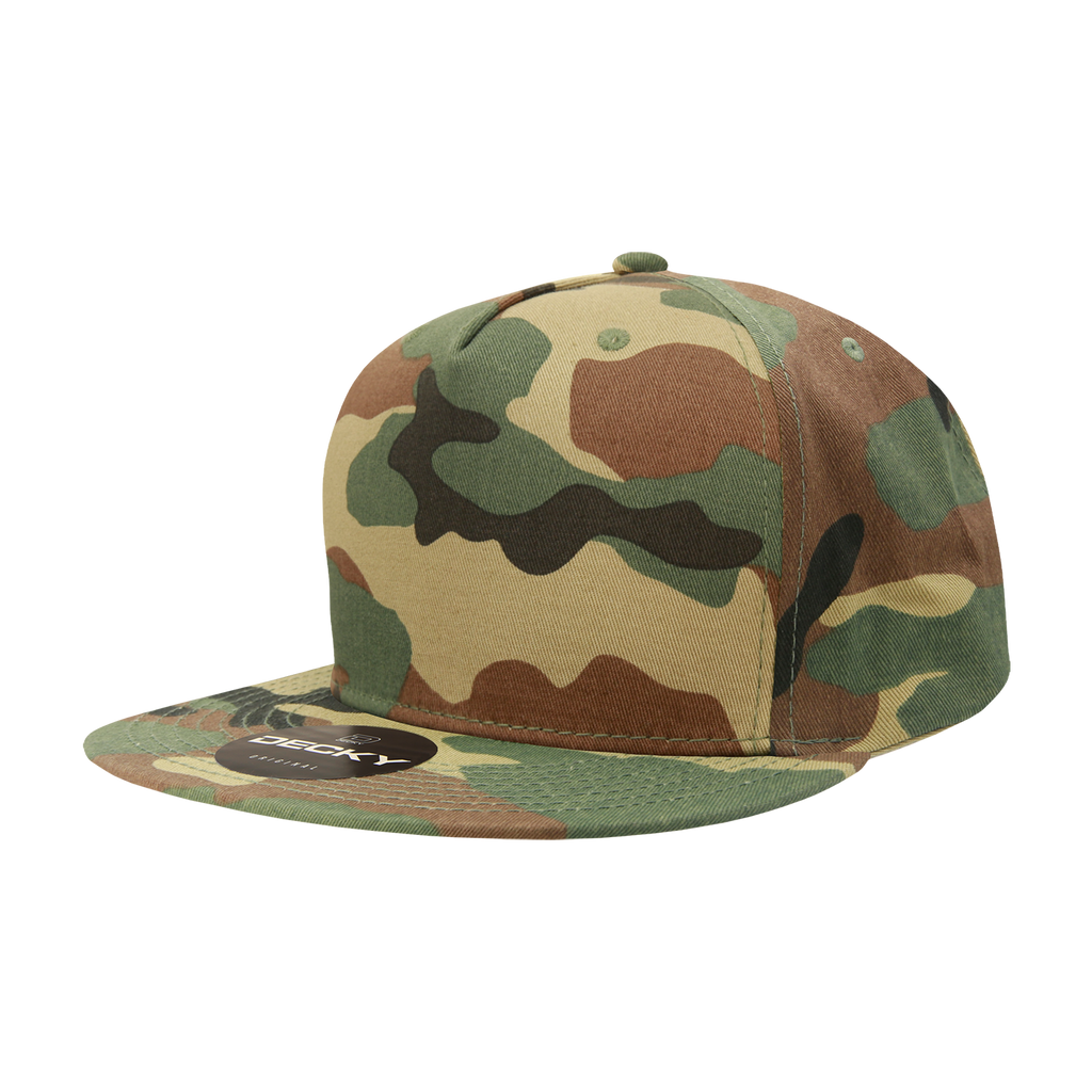Decky 1064 5 Panel High Profile Structured Cotton Blend Snapback