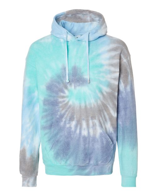 Colortone 8600 Unisex Tie-Dyed Cloud Inside-Out Fleece Hooded Sweatshirt