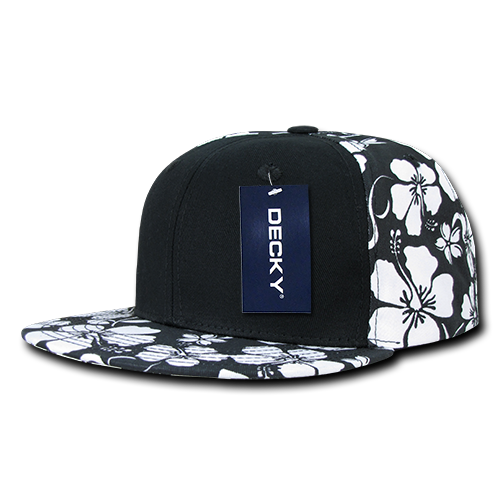 Decky 1067 Solid Front Floral Snapbacks