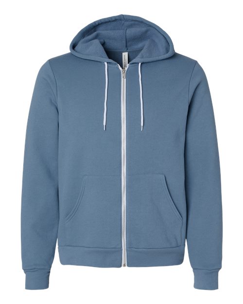 BELLA + CANVAS 3739 Unisex Sponge Fleece Full-Zip Hoodie Sweatshirt