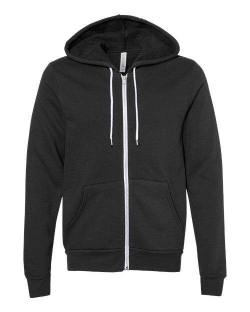 BELLA + CANVAS 3739 Unisex Sponge Fleece Full-Zip Hoodie Sweatshirt