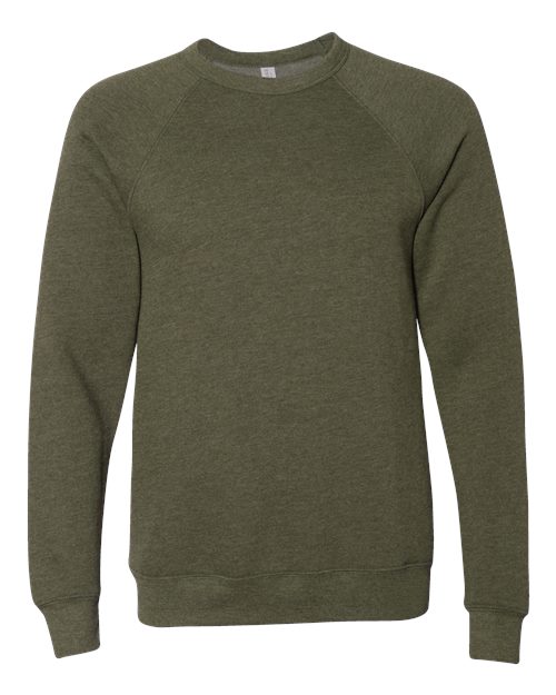 BELLA + CANVAS 3901 Unisex Sponge Fleece Raglan Crewneck Sweatshirt