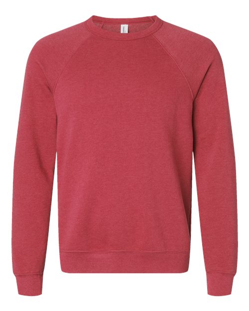 BELLA + CANVAS 3901 Unisex Sponge Fleece Raglan Crewneck Sweatshirt