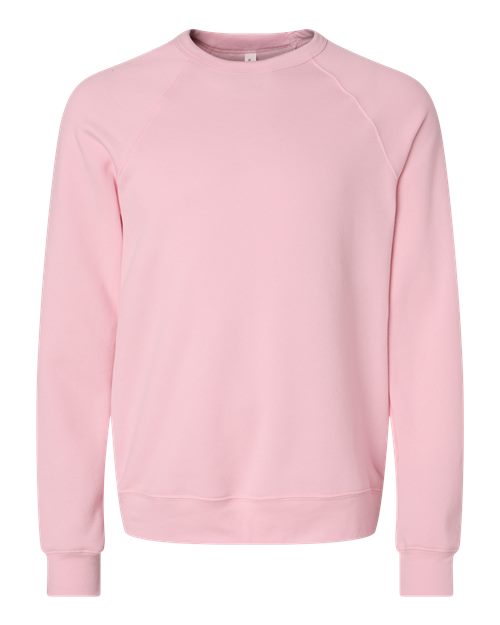BELLA + CANVAS 3901 Unisex Sponge Fleece Raglan Crewneck Sweatshirt