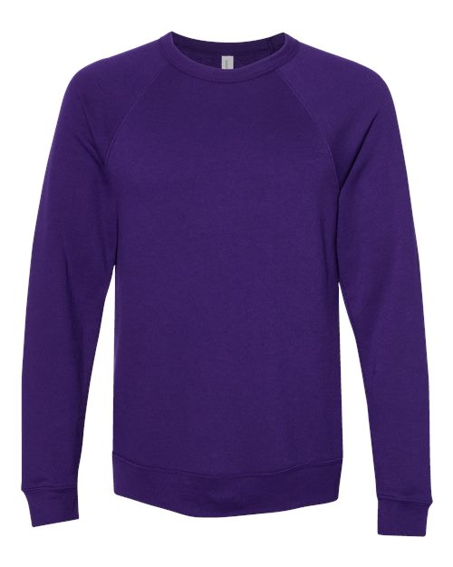 BELLA + CANVAS 3901 Unisex Sponge Fleece Raglan Crewneck Sweatshirt