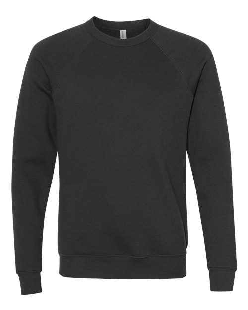 BELLA + CANVAS 3901 Unisex Sponge Fleece Raglan Crewneck Sweatshirt