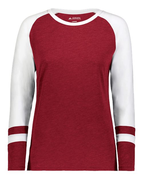 Augusta Sportswear 2917 Women's Triblend Fanatic 2.0 Long Sleeve T-Shirt