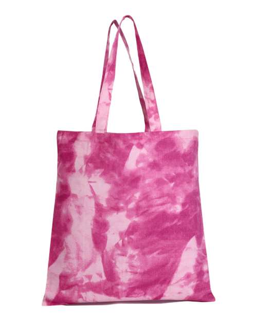 Q-Tees TD800 Tie-Dyed Canvas Tote Bag