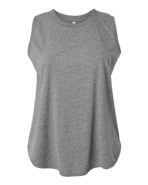 LAT 3892 Women's Curvy Relaxed Fine Jersey Tank