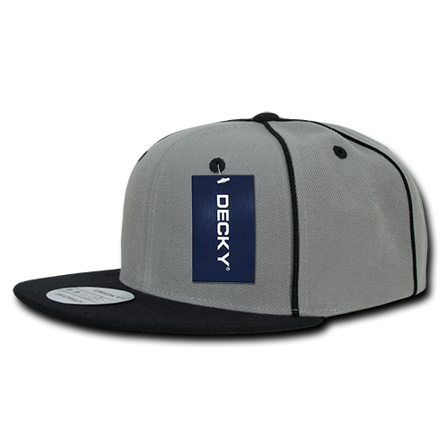 Decky 1078 6 Panel High Profile Structured Piped Snapback