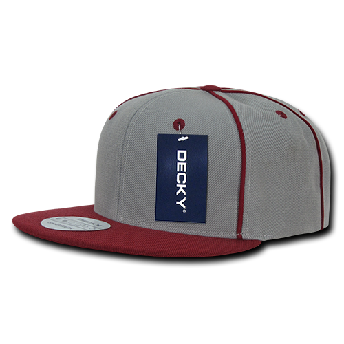 Decky 1078 6 Panel High Profile Structured Piped Snapback