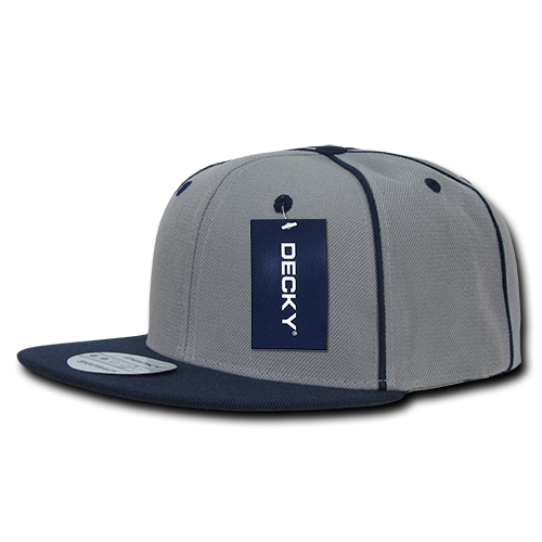 Decky 1078 6 Panel High Profile Structured Piped Snapback
