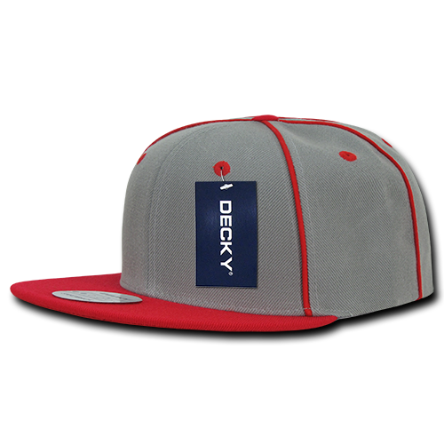 Decky 1078 6 Panel High Profile Structured Piped Snapback