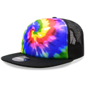 Decky 1079 5 Panel High Profile Structured Tie Dye Trucker
