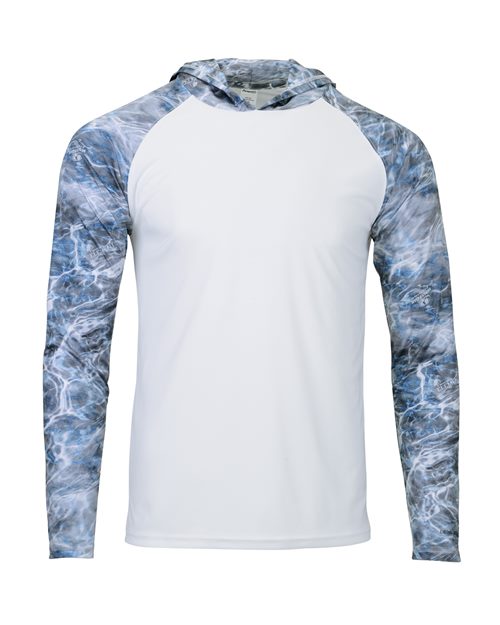 Paragon 241 Men's Biloxi Performance Colorblocked Hooded Long Sleeve T-Shirt