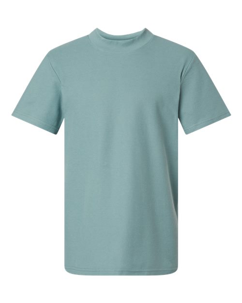 American Apparel 1PQ Unisex Pique Mockneck Tee