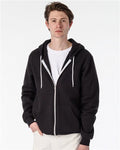 Los Angeles Apparel F97 Unisex USA-Made Flex Fleece Full-Zip Hooded Sweatshirt