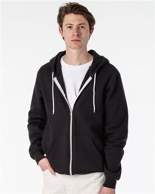 Los Angeles Apparel F97 Unisex USA-Made Flex Fleece Full-Zip Hooded Sweatshirt