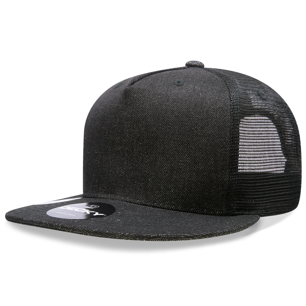 Decky 1082 5 Panel High Profile Structured Denim Trucker
