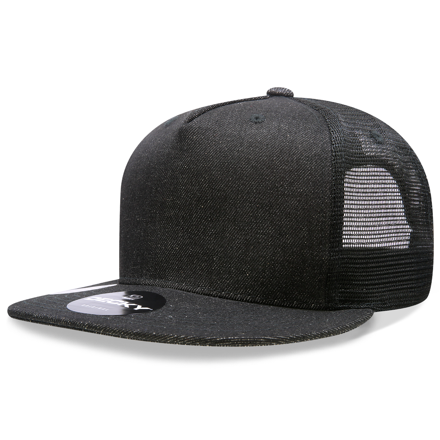 Decky 1082 5 Panel High Profile Structured Denim Trucker
