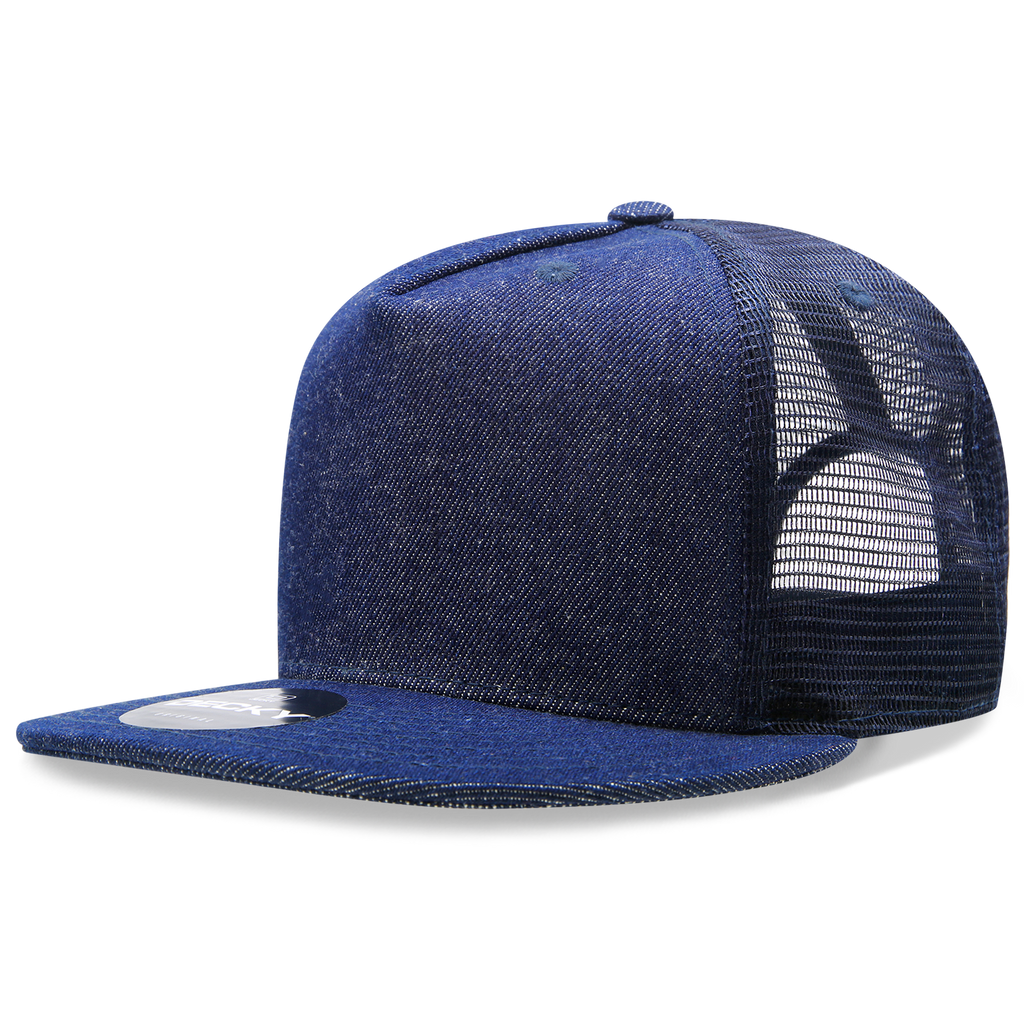 Decky 1082 5 Panel High Profile Structured Denim Trucker