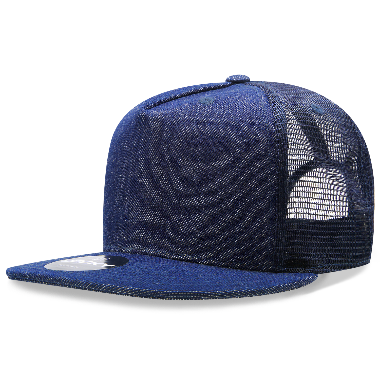 Decky 1082 5 Panel High Profile Structured Denim Trucker