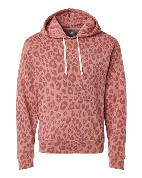 J. America 8871 Men's Triblend Fleece Hooded Sweatshirt