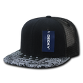 Decky 1083 6 Panel High Profile Structured Bandanna Bill Trucker