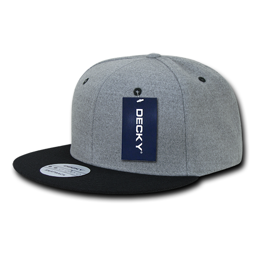 Decky 1087 6 Panel High Profile Structured Melton Snapback