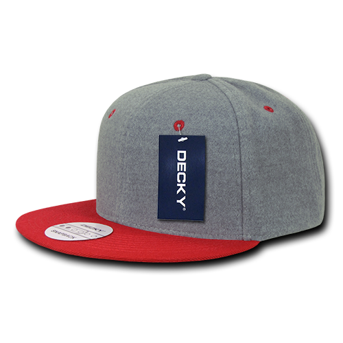 Decky 1087 6 Panel High Profile Structured Melton Snapback