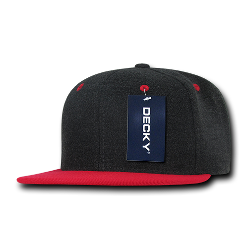 Decky 1087 6 Panel High Profile Structured Melton Snapback